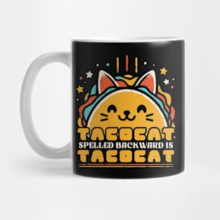 Tacocat Spelled Backward Is Tacocat // Vintage Funny Design Mug